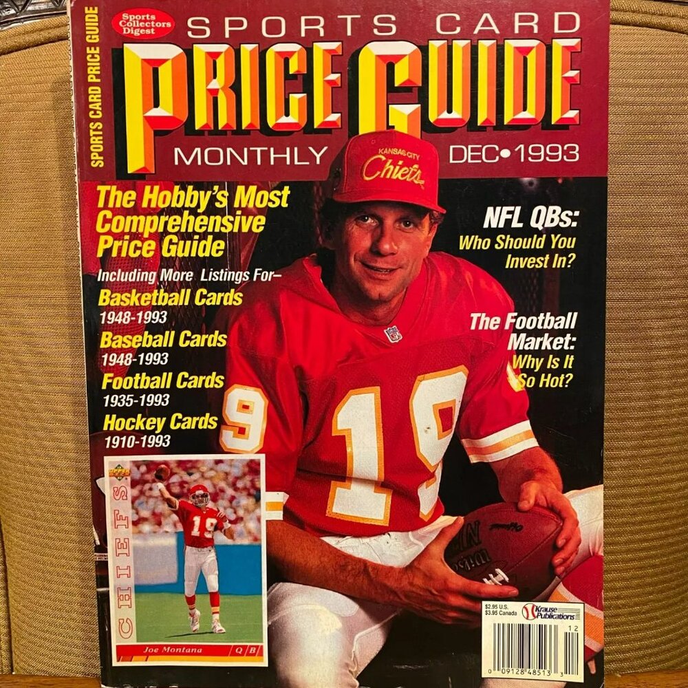 Vtg Sports Collectors Digest Dec ‘93 Sports Card Price Guide Joe Montana Cover